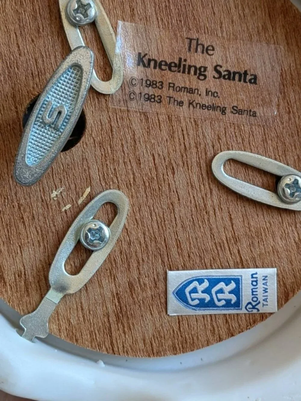 Vintage 1983 Roman Inc. Kneeling Santa Prayer Music Box  